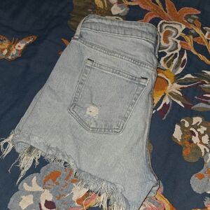 Free Assembly Light Blue Denim Shorts